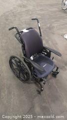 MaxSold Auction: Drive Medical Orion II Manual Wheelchair, Dark Blue Seat - Toronto (Ontario, Canada) SELLER MANAGED Reseller Online Auction - Curity Avenue