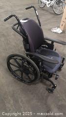 MaxSold Auction: Drive Medical Orion II Manual Wheelchair, Dark Blue Seat - Toronto (Ontario, Canada) SELLER MANAGED Reseller Online Auction - Curity Avenue