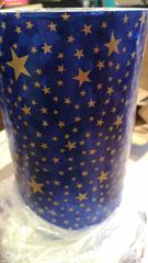 MaxSold Auction: Large Blue Holographic Gift Wrap Roll with Gold Stars & Homemade carrying sleeve - Toronto (Ontario, Canada) SELLER MANAGED Reseller Online Auction - Curity Avenue
