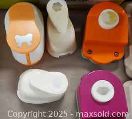 MaxSold Auction: Lot of paper craft punches and 9&#34; paper crimper - Toronto (Ontario, Canada) SELLER MANAGED Reseller Online Auction - Curity Avenue