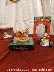 MaxSold Auction: Lot of Vintage Christmas Ornaments — Eaton & Aldebrook (4 pcs) - Toronto (Ontario, Canada) SELLER MANAGED Reseller Online Auction - Curity Avenue