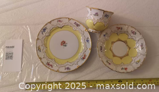 MaxSold Auction: Meissen Porcelain 3-Piece Tea Set — Yellow Floral with Gold Gilt - Toronto (Ontario, Canada) SELLER MANAGED Reseller Online Auction - Curity Avenue