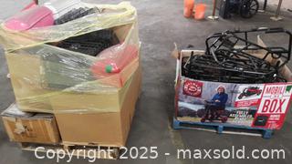 MaxSold Auction: Mixed Lot of ATV Steel Rear Racks, BMS Boards, Body Parts, & Wire Baskets - Toronto (Ontario, Canada) SELLER MANAGED Reseller Online Auction - Curity Avenue