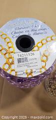 MaxSold Auction: Mixed Trim Lot — Purple Aluminum Chain & Gold Rhinestone Trim - Toronto (Ontario, Canada) SELLER MANAGED Reseller Online Auction - Curity Avenue