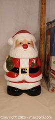 MaxSold Auction: Santa Claus Cookie Jar, Glazed Ceramic, approx. 11.5 in - Toronto (Ontario, Canada) SELLER MANAGED Reseller Online Auction - Curity Avenue