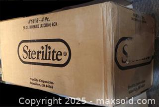 MaxSold Auction: Sterilite 4-Pack 56 qt Underbed Wheeled Latching Storage Boxes - Toronto (Ontario, Canada) SELLER MANAGED Reseller Online Auction - Curity Avenue