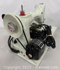 MaxSold Auction: ** RARE ** White Singer Featherweight 221K Sewing Machine in Original Case &#38; Acces works. - Toronto (Ontario, Canada) PARTNER MANAGED Reseller Online Auction - Queen Street West