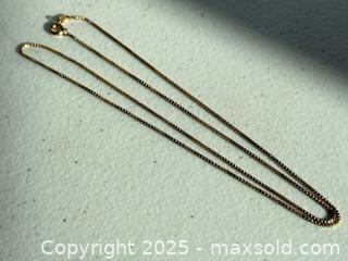 MaxSold Auction: 10K Fine Gold Necklace  - Toronto (Ontario, Canada) PARTNER MANAGED Estate Sale Online Auction - Merton Street