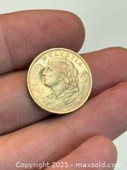MaxSold Auction: 1930 Switzerland 20 Francs Gold Coin  - Toronto (Ontario, Canada) PARTNER MANAGED Estate Sale Online Auction - Merton Street