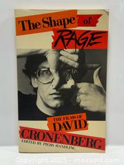 MaxSold Auction: 1983 Signed Copy of The Shape of Rage: The Films of David Cronenberg Book  - Toronto (Ontario, Canada) PARTNER MANAGED Estate Sale Online Auction - Merton Street