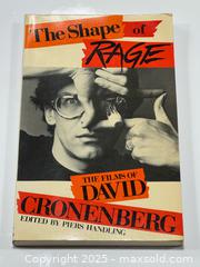 MaxSold Auction: 1983 Signed Copy of The Shape of Rage: The Films of David Cronenberg Book  - Toronto (Ontario, Canada) PARTNER MANAGED Estate Sale Online Auction - Merton Street