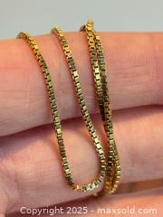 MaxSold Auction: 9K Gold Box Link Chain  - Toronto (Ontario, Canada) PARTNER MANAGED Estate Sale Online Auction - Merton Street