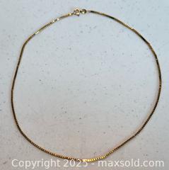 MaxSold Auction: 9K Gold Box Link Chain  - Toronto (Ontario, Canada) PARTNER MANAGED Estate Sale Online Auction - Merton Street