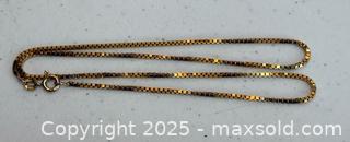 MaxSold Auction: 9K Gold Box Link Chain  - Toronto (Ontario, Canada) PARTNER MANAGED Estate Sale Online Auction - Merton Street