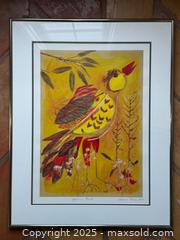 MaxSold Auction: Abstract Yellow Bird Art Print by Canadian Artist Diane Fine Signed + Dated  - Toronto (Ontario, Canada) PARTNER MANAGED Estate Sale Online Auction - Merton Street