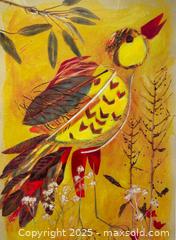 MaxSold Auction: Abstract Yellow Bird Art Print by Canadian Artist Diane Fine Signed + Dated  - Toronto (Ontario, Canada) PARTNER MANAGED Estate Sale Online Auction - Merton Street
