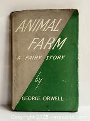 MaxSold Auction: Animal Farm by George Orwell Books c.1945 Second Edition + c.1966 Penguin Modern Classics Ed  - Toronto (Ontario, Canada) PARTNER MANAGED Estate Sale Online Auction - Merton Street