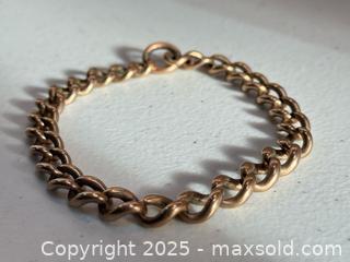 MaxSold Auction: Antique 9K Gold Curb Link Bracelet  - Toronto (Ontario, Canada) PARTNER MANAGED Estate Sale Online Auction - Merton Street