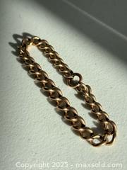 MaxSold Auction: Antique 9K Gold Curb Link Bracelet  - Toronto (Ontario, Canada) PARTNER MANAGED Estate Sale Online Auction - Merton Street