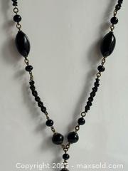 MaxSold Auction: Antique Black Beaded Necklace  - Toronto (Ontario, Canada) PARTNER MANAGED Estate Sale Online Auction - Merton Street