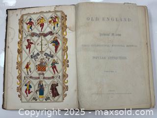 MaxSold Auction: Antique c.1854 Old England: A Pictorial Museum in Two Volumes Books  - Toronto (Ontario, Canada) PARTNER MANAGED Estate Sale Online Auction - Merton Street