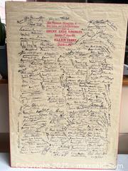 MaxSold Auction: Antique Dury Lane Theatre c.1906 Autographed Signature Poster  - Toronto (Ontario, Canada) PARTNER MANAGED Estate Sale Online Auction - Merton Street