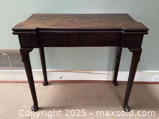 MaxSold Auction: Antique Georgian Solid Wood Folding Side Table Console - Toronto (Ontario, Canada) PARTNER MANAGED Estate Sale Online Auction - Merton Street
