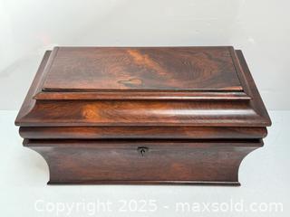 MaxSold Auction: Antique Rosewood Tea Caddy Chest  - Toronto (Ontario, Canada) PARTNER MANAGED Estate Sale Online Auction - Merton Street