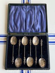 MaxSold Auction: Antique Set of Sterling Silver Apostle Spoons in Velvet Lined Case - Toronto (Ontario, Canada) PARTNER MANAGED Estate Sale Online Auction - Merton Street