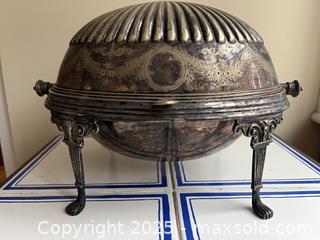 MaxSold Auction: Antique Silver Plated Roll-top Tureen - Toronto (Ontario, Canada) PARTNER MANAGED Estate Sale Online Auction - Merton Street