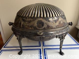MaxSold Auction: Antique Silver Plated Roll-top Tureen - Toronto (Ontario, Canada) PARTNER MANAGED Estate Sale Online Auction - Merton Street