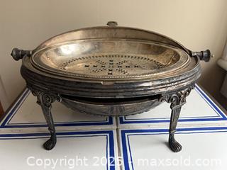 MaxSold Auction: Antique Silver Plated Roll-top Tureen - Toronto (Ontario, Canada) PARTNER MANAGED Estate Sale Online Auction - Merton Street