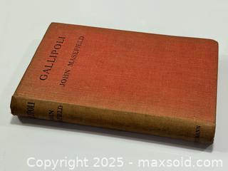 MaxSold Auction: c.1916 Gallipoli by John Masefield New Impression of First Edition Book  - Toronto (Ontario, Canada) PARTNER MANAGED Estate Sale Online Auction - Merton Street