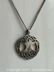 MaxSold Auction: Irish Celtic Tree of Life Sterling Silver Pendant on Chain - Toronto (Ontario, Canada) PARTNER MANAGED Estate Sale Online Auction - Merton Street