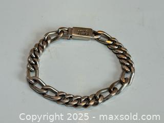 MaxSold Auction: Men’s Mexican Sterling Silver Heavy Chain Link Bracelet  - Toronto (Ontario, Canada) PARTNER MANAGED Estate Sale Online Auction - Merton Street