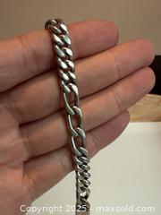 MaxSold Auction: Men’s Mexican Sterling Silver Heavy Chain Link Bracelet  - Toronto (Ontario, Canada) PARTNER MANAGED Estate Sale Online Auction - Merton Street