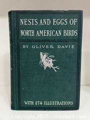 MaxSold Auction: Nests and Eggs of North American Birds by Oliver Davie Book  - Toronto (Ontario, Canada) PARTNER MANAGED Estate Sale Online Auction - Merton Street