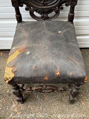 MaxSold Auction: Pair of Antique Hand Carved Solid Wood Gothic Revival Chairs - Toronto (Ontario, Canada) PARTNER MANAGED Estate Sale Online Auction - Merton Street