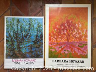 MaxSold Auction: Pair of Barbara Howard Canadian Artist Exhibition Posters  - Toronto (Ontario, Canada) PARTNER MANAGED Estate Sale Online Auction - Merton Street