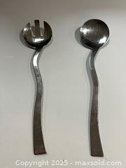 MaxSold Auction: Post Modern Stainless Salad Tongs  - Toronto (Ontario, Canada) PARTNER MANAGED Estate Sale Online Auction - Merton Street