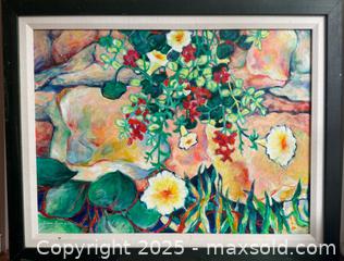 MaxSold Auction: “Rock Garden III” Signed Original Acrylic Painting by Canadian Artist Diane Fine - Toronto (Ontario, Canada) PARTNER MANAGED Estate Sale Online Auction - Merton Street