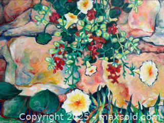 MaxSold Auction: “Rock Garden III” Signed Original Acrylic Painting by Canadian Artist Diane Fine - Toronto (Ontario, Canada) PARTNER MANAGED Estate Sale Online Auction - Merton Street