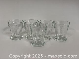 MaxSold Auction: Set of 5 Rochere Bumble Bee Drinking Glasses  - Toronto (Ontario, Canada) PARTNER MANAGED Estate Sale Online Auction - Merton Street