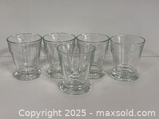 MaxSold Auction: Set of 5 Rochere Bumble Bee Drinking Glasses  - Toronto (Ontario, Canada) PARTNER MANAGED Estate Sale Online Auction - Merton Street