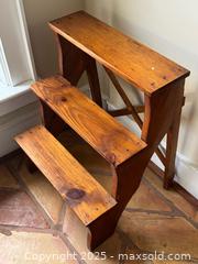 MaxSold Auction: Three Tier Rustic Solid Wood Step Ladder Display Stand - Toronto (Ontario, Canada) PARTNER MANAGED Estate Sale Online Auction - Merton Street