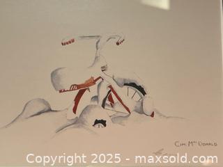 MaxSold Auction: Tricycle Bike in the Snow Signed Watercolour Painting - Toronto (Ontario, Canada) PARTNER MANAGED Estate Sale Online Auction - Merton Street