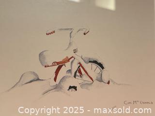 MaxSold Auction: Tricycle Bike in the Snow Signed Watercolour Painting - Toronto (Ontario, Canada) PARTNER MANAGED Estate Sale Online Auction - Merton Street