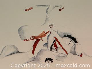 MaxSold Auction: Tricycle Bike in the Snow Signed Watercolour Painting - Toronto (Ontario, Canada) PARTNER MANAGED Estate Sale Online Auction - Merton Street