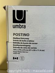 MaxSold Auction: Umbra Postino Entryway Mailbox in Black BNIB - Toronto (Ontario, Canada) PARTNER MANAGED Estate Sale Online Auction - Merton Street