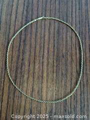 MaxSold Auction: Vintage 15K Gold Rope Chain Necklace  - Toronto (Ontario, Canada) PARTNER MANAGED Estate Sale Online Auction - Merton Street